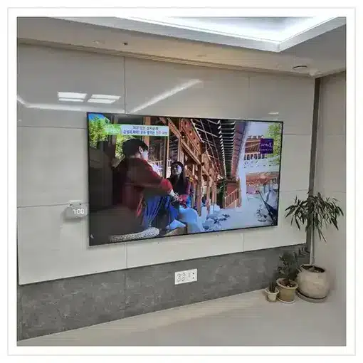 벽걸이TV 설치 모습 참고 사진