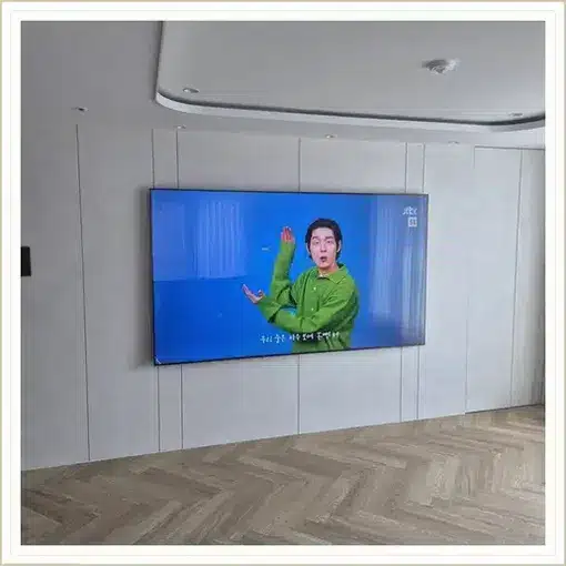 벽걸이TV 설치 모습 참고 사진