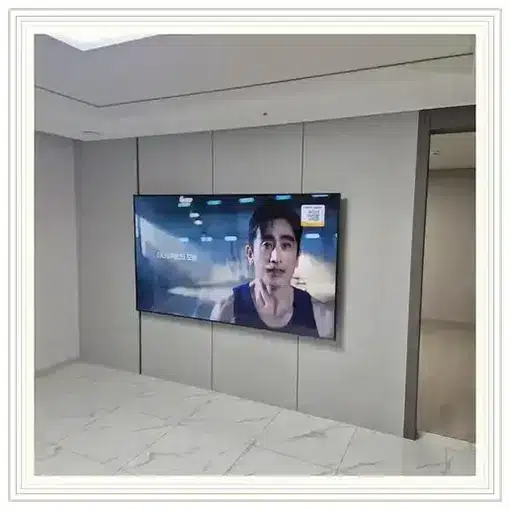 벽걸이TV 설치 모습 참고 사진