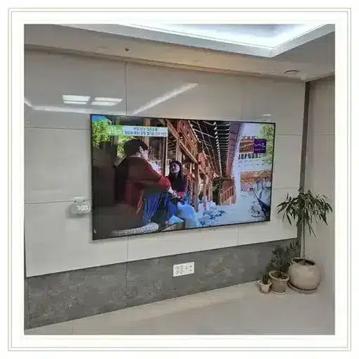 벽걸이TV 설치 모습 참고 사진