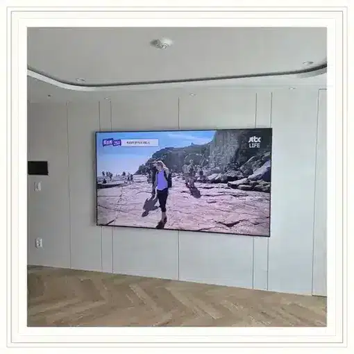 벽걸이TV 설치 모습 참고 사진