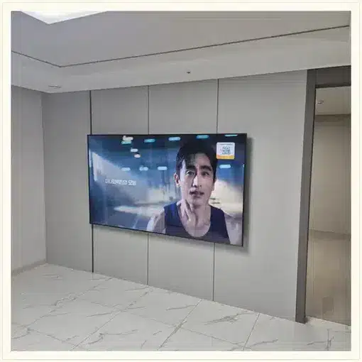 벽걸이TV 설치 모습 참고 사진