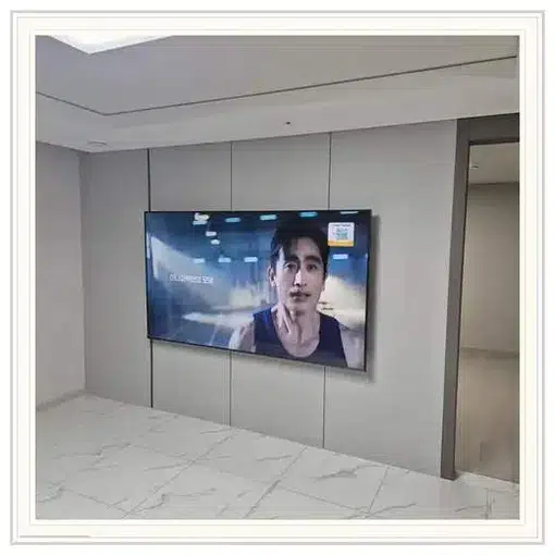 벽걸이TV 설치 모습 참고 사진