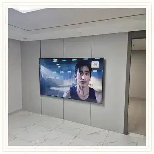 벽걸이TV 설치 모습 참고 사진