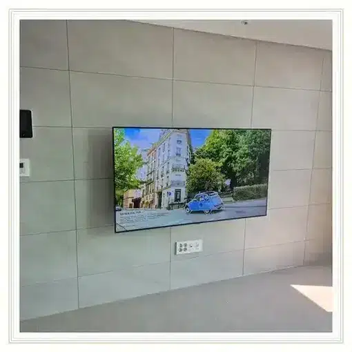 벽걸이TV 설치 모습 참고 사진