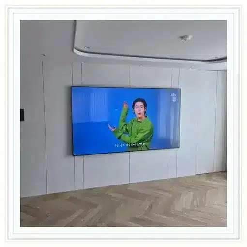 벽걸이TV 설치 모습 참고 사진