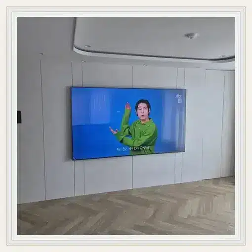 벽걸이TV 설치 모습 참고 사진